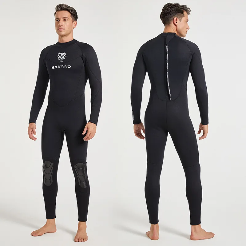 Full Body 3MM Men's Women's Wetsuit SCR Neoprene Material Keep Warm Outdoor Swimming Kayaking Surfing Drifting Wetsuit