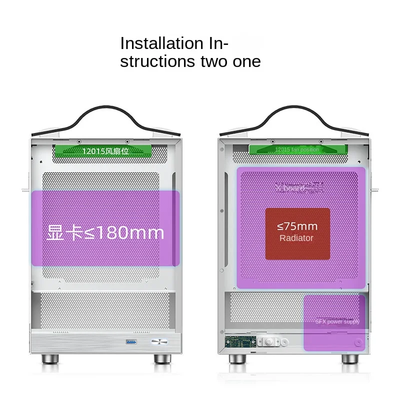 Flashscale S200 chassis portable ITX portable TYPECmini desktop computer mainframe super mini desktop