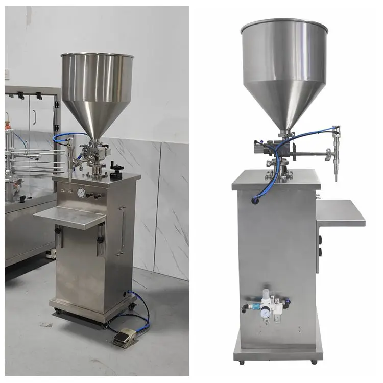 

Semi Automatic Piston Yogurt Lotion Shampoo Cosmetic Filler Cream Sauce Jam Honey Bottle Paste Liquid Filling Machine