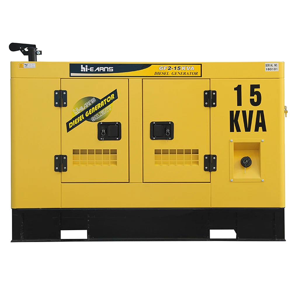 Hiearns 15kva 25kva 50kva 65kva Water Cooled diese Generator with Big Fuel tank