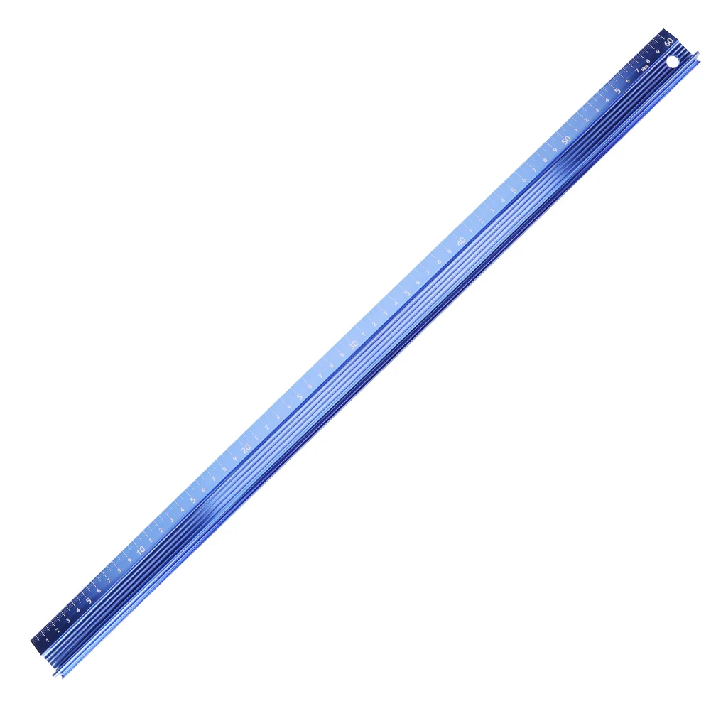 20CM 30CM 45CM 60CM Cutting Ruler Metal Craft Safety Ruler Non Slip Aluminum Alloy Straight Edge Ruler Measurement Drafting Tool