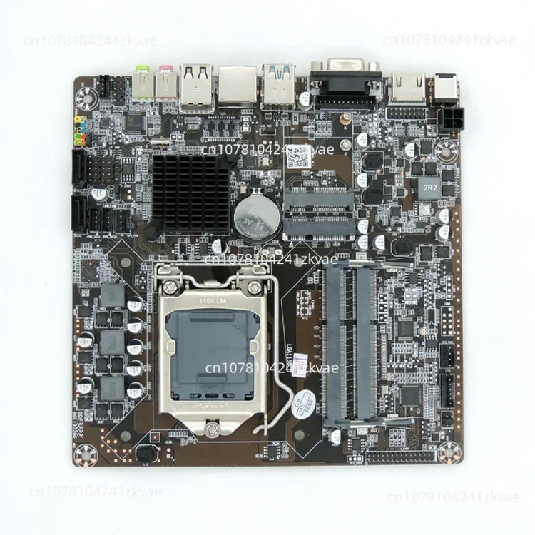 New H81t Motherboard All-in-One Machine 17 * 17cm Dual Memory Slot Desktop CPU Mini Host LVDS Interface