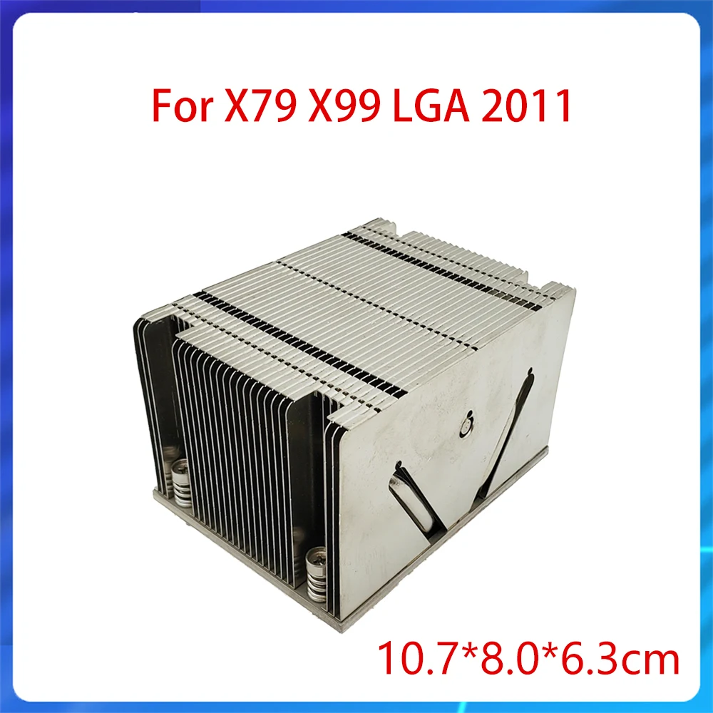 Original FOR X79 X99 LGA 2011 2011-3Pin CPU Server CPU Heatsink Rectangle DIY Modification Heat Sink CPU Cooler Radiator 10.7cm