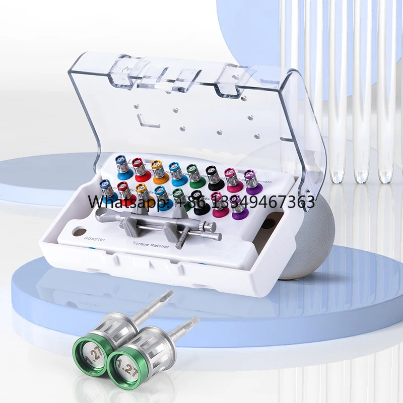 

New 16 Pcs Screw Drivers Dental Universal Kit for Implantology Dental Universal Torque Wrench