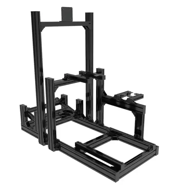 Custom  Anodized Aluminum Profile Sim Rig Kit 4080 Extrusion Profile Motion Sim Rig Simulator Rig For Sim Racing Cockpit