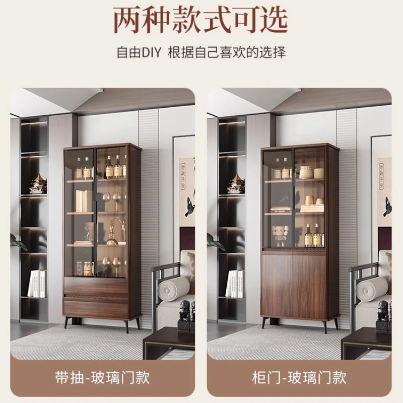 Bar Corner Furniture Showcase Indoor Bar Unit For Home Wine Display Cabinet Glass Refrigerated Wine Cellar Cocktail Accessories