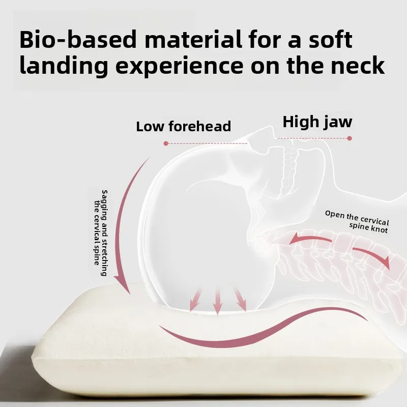 Super Soft Pillow Bacteriostatic Washable Non-deforming Zero Pressure Bio-based Memory Cotton Gift