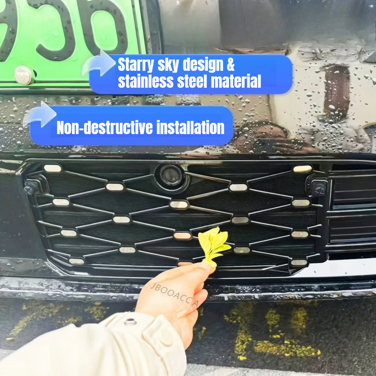 For Geely Zeekr 7X 2026 Front Bumper Lower Anti-Insect Net Grille Protective Mesh Dustproof Guards EV Car Exterior Accessories