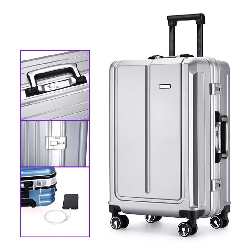 Scratch-resistant Aluminum Frame Trolley Case 20\