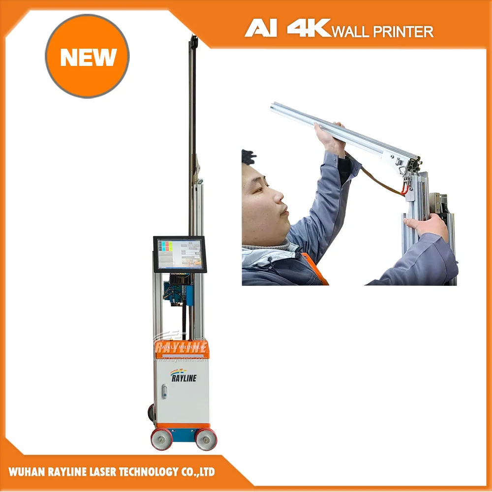 

Automatic 9600DPI 4K Wall Printer Automatic 3D Smart Vertical Unlimited Wall Printing Machine Large format for Wall Metal PVC