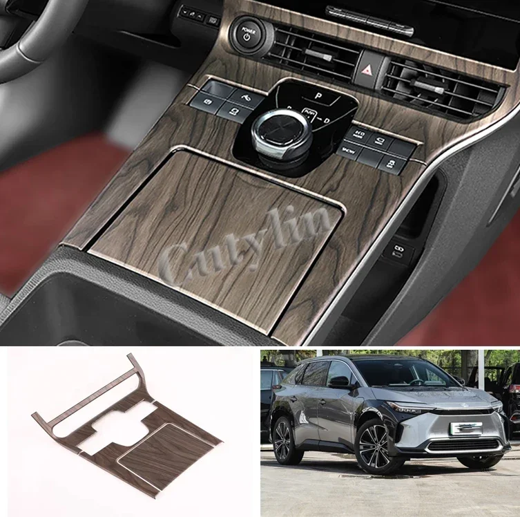 

LHD For Toyota BZ4X EA10 2022 2023 ABS Carbon Fiber Car Center Console Gear Shift Panel Cover Trim Sticker Interior Accessories