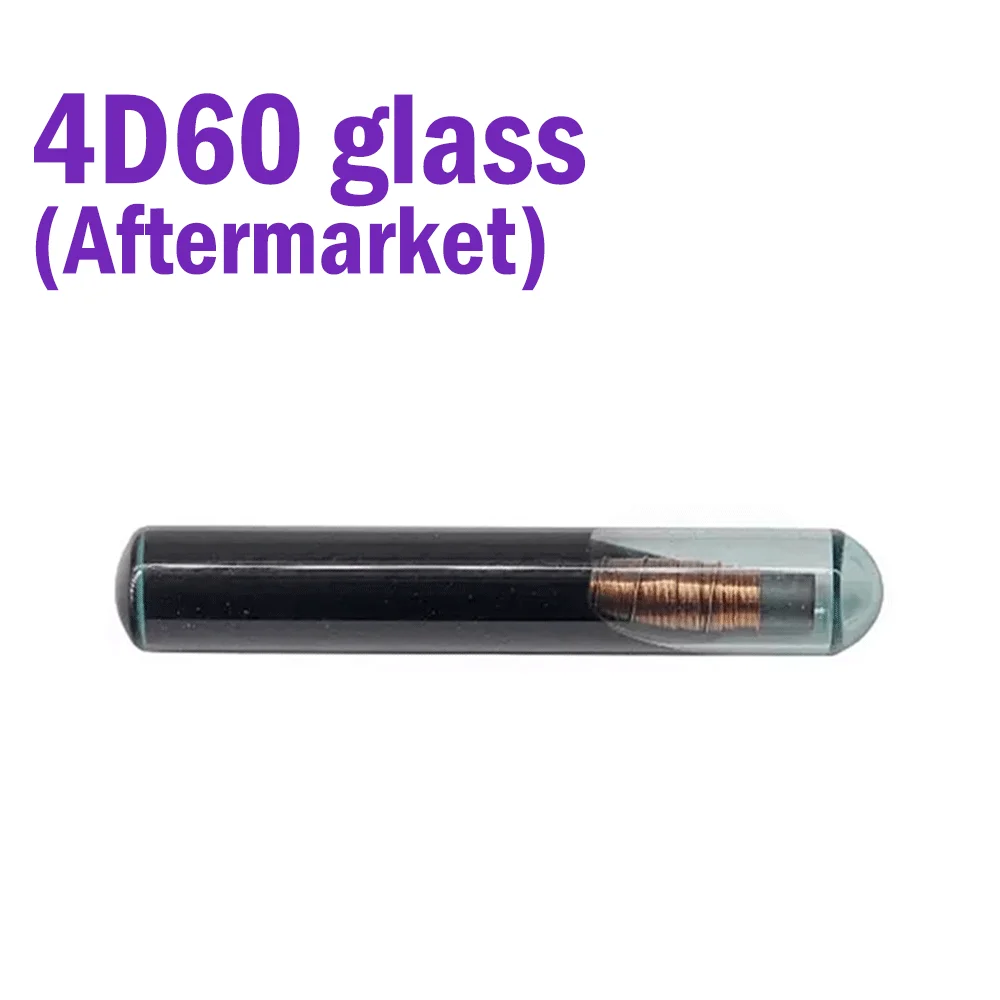 

5 pcs/lot 4D60 Glass Transponder Chip Key Copyable To Match 4C 4D Chip Car Accessories Support for KYDZ & TANGO Machines