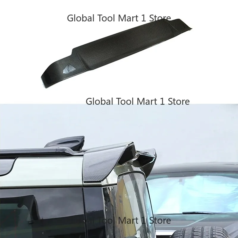 

Car Rear Roof Wing Spoiler with Dry Carbon Fiber Rear Boot Spoiler for New Defe- 2020-2024