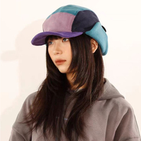 Japanese Windproof Warm Lei Feng Hat Women's Matching Color Hat Cycling Cap Fleece Winter Cold Protective Ear Hat Fleece Thermal