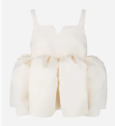 Camicia bianca stile francese alla moda Gilet con bretelle soffice Top da donna Camicetta estiva dolce e carina tinta unita semplice senza maniche