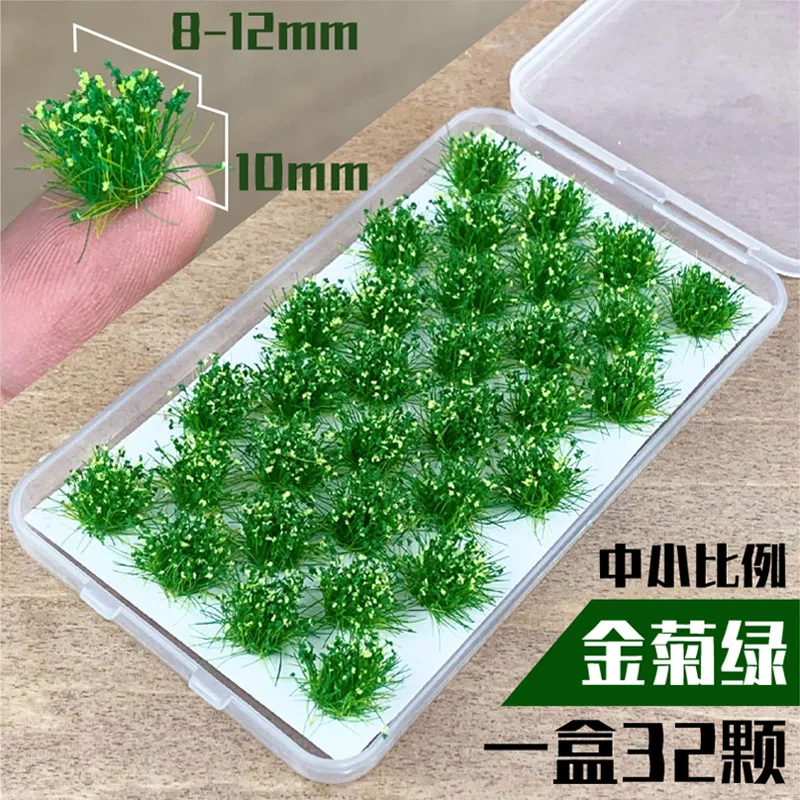 Simulation Blumen Gras Cluster Modell Miniatur Pflanzen Materialien für Sand Tisch/Garten Szene Layout Diorama Kits 32 Teile/schachtel – Detail 6