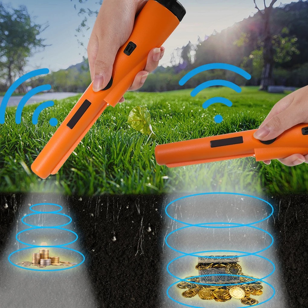 Rilevatore di metalli professionale portatile puntatore pinpoint Metal Detector impermeabile per moneta metallica oro