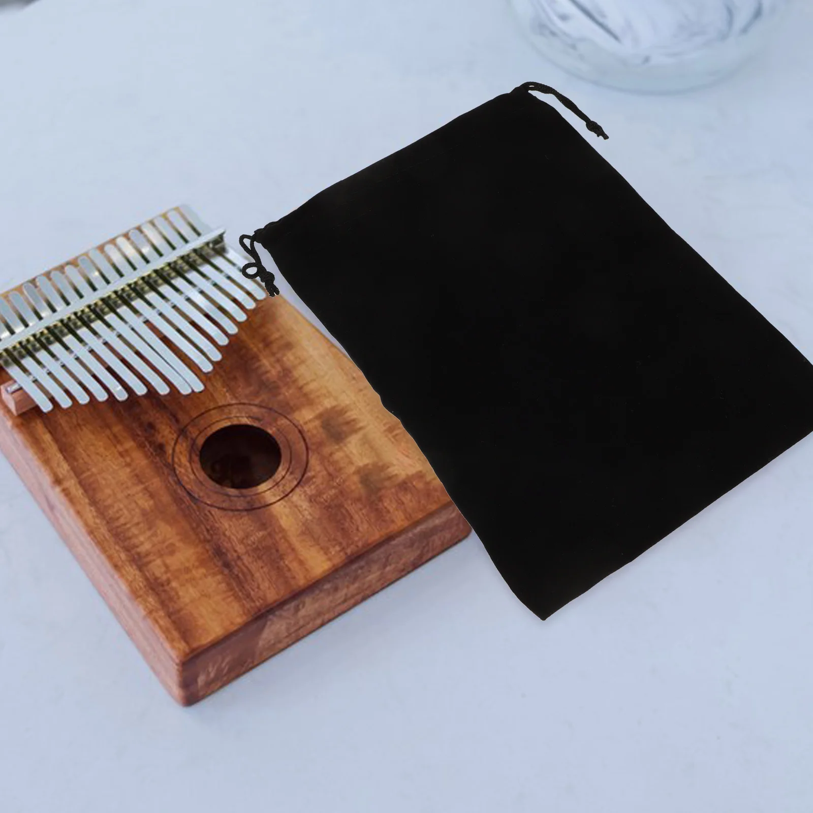 

Thumb Piano Storage Bag Drawstring Pouch For Kalimba Protective Case Travel Accessory Multifunctional