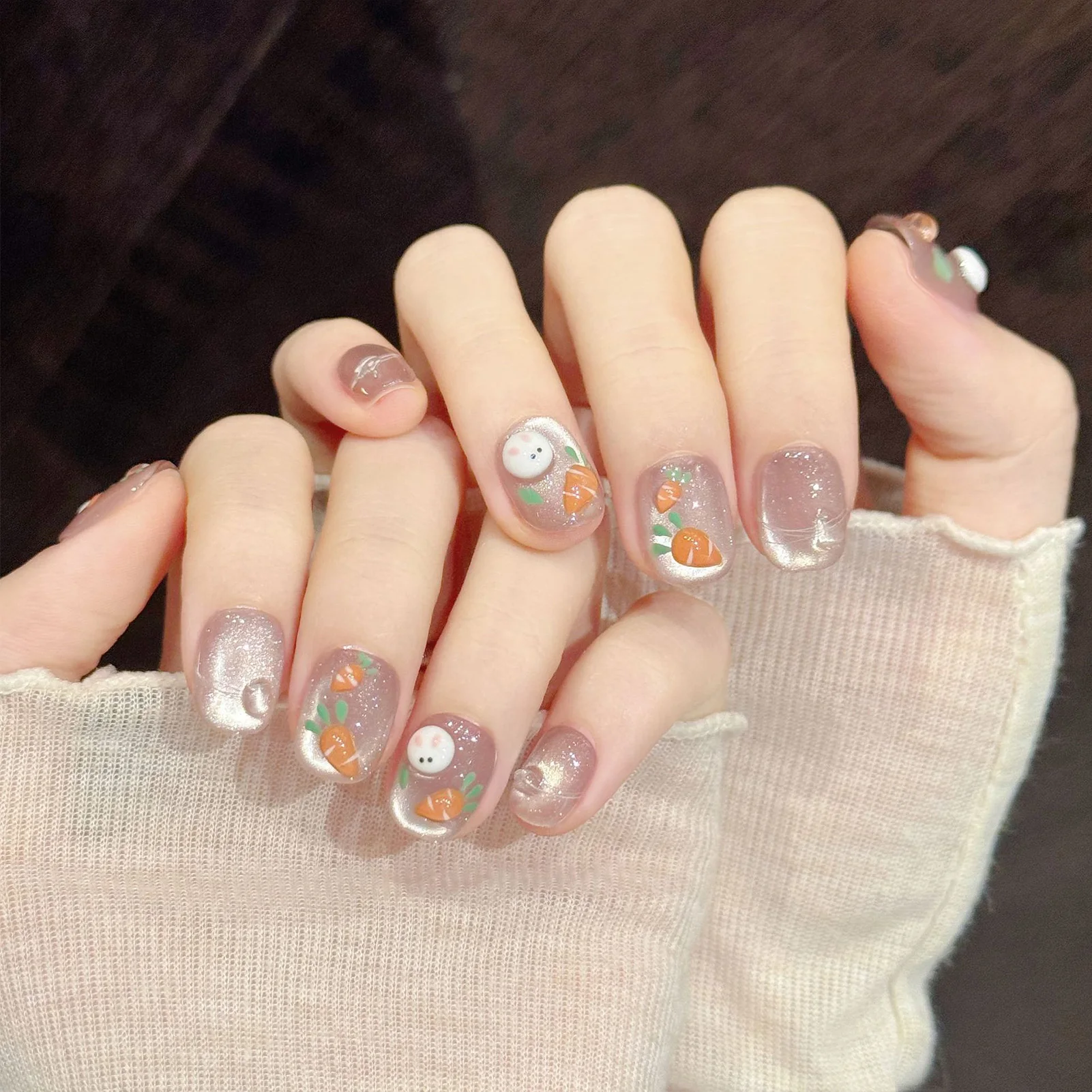 10 Uds. de Uñas Postizas Hecha - Nail Art Press On reseña y precio