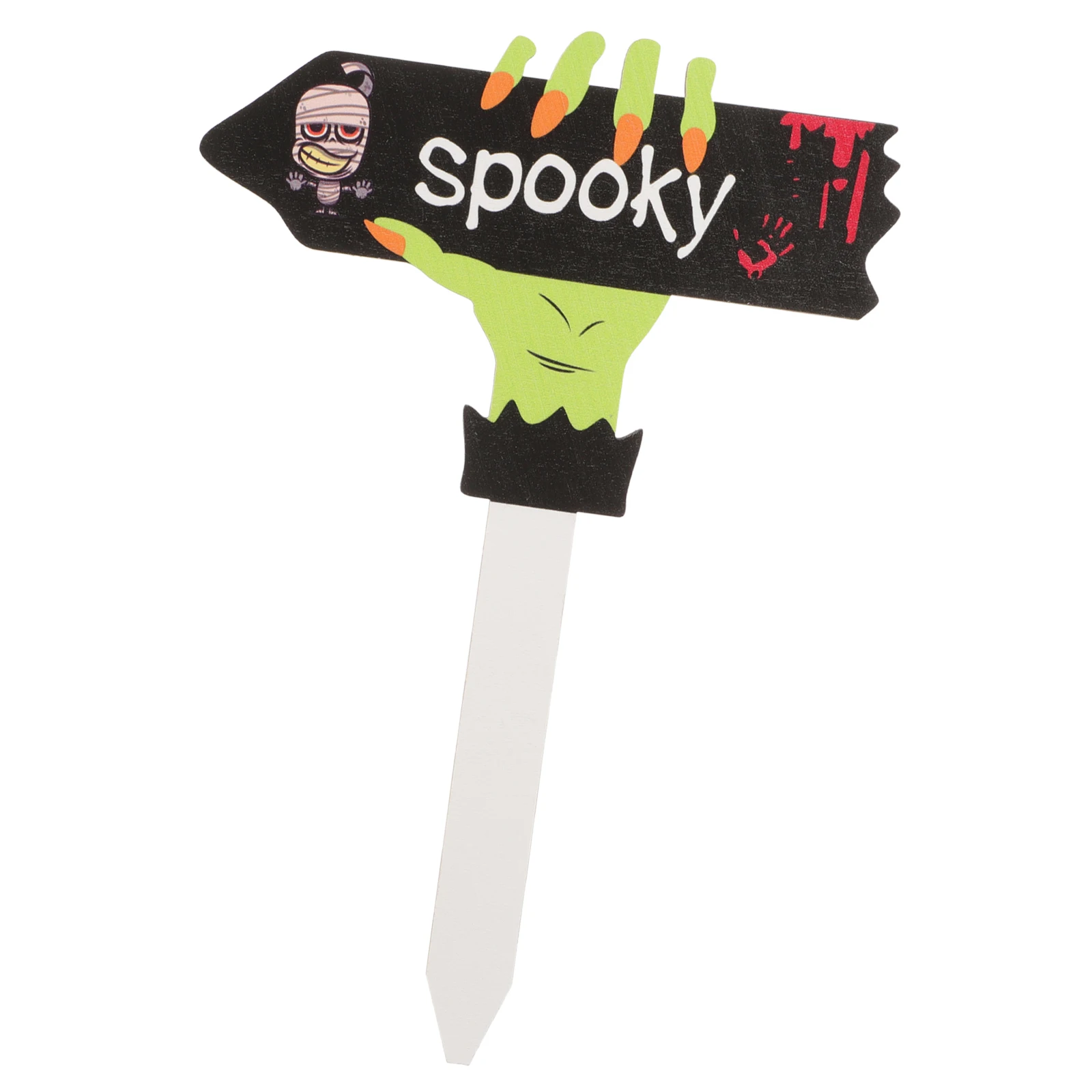 

Garden Sign Halloween Yard Decoration Wooden Stake For Outdoor Lawn Party Festival Decor Vintage Horror Themed Grave Marker