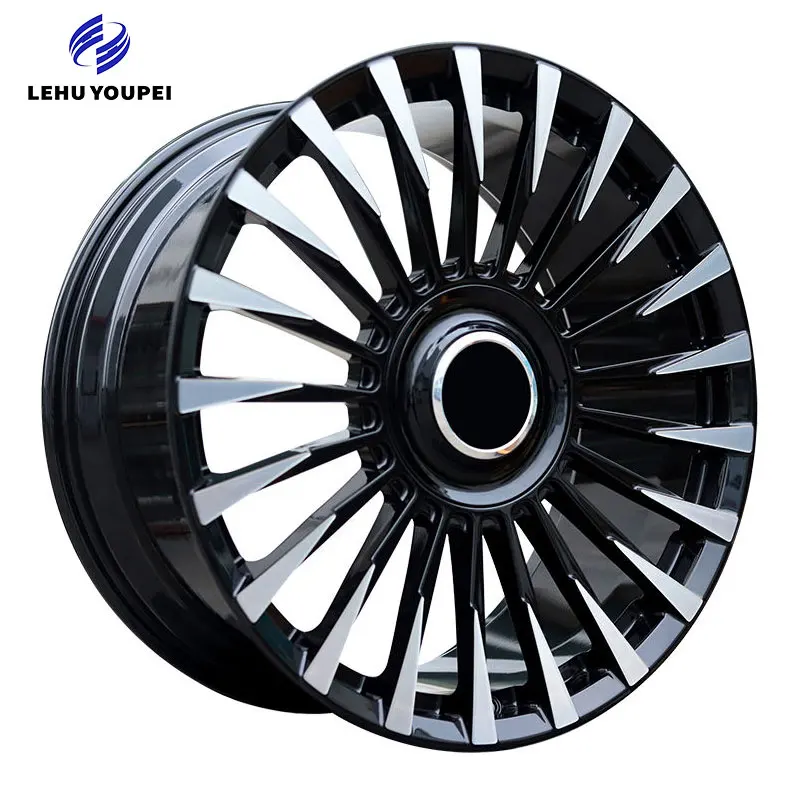 

Новый дизайн, глянцевый черный, 19, 20, 22 дюйма, 5*108, 5-спицевые с плавающими колпаками, для Range Rover Evoque, кованые диски из алюминиевого сплава