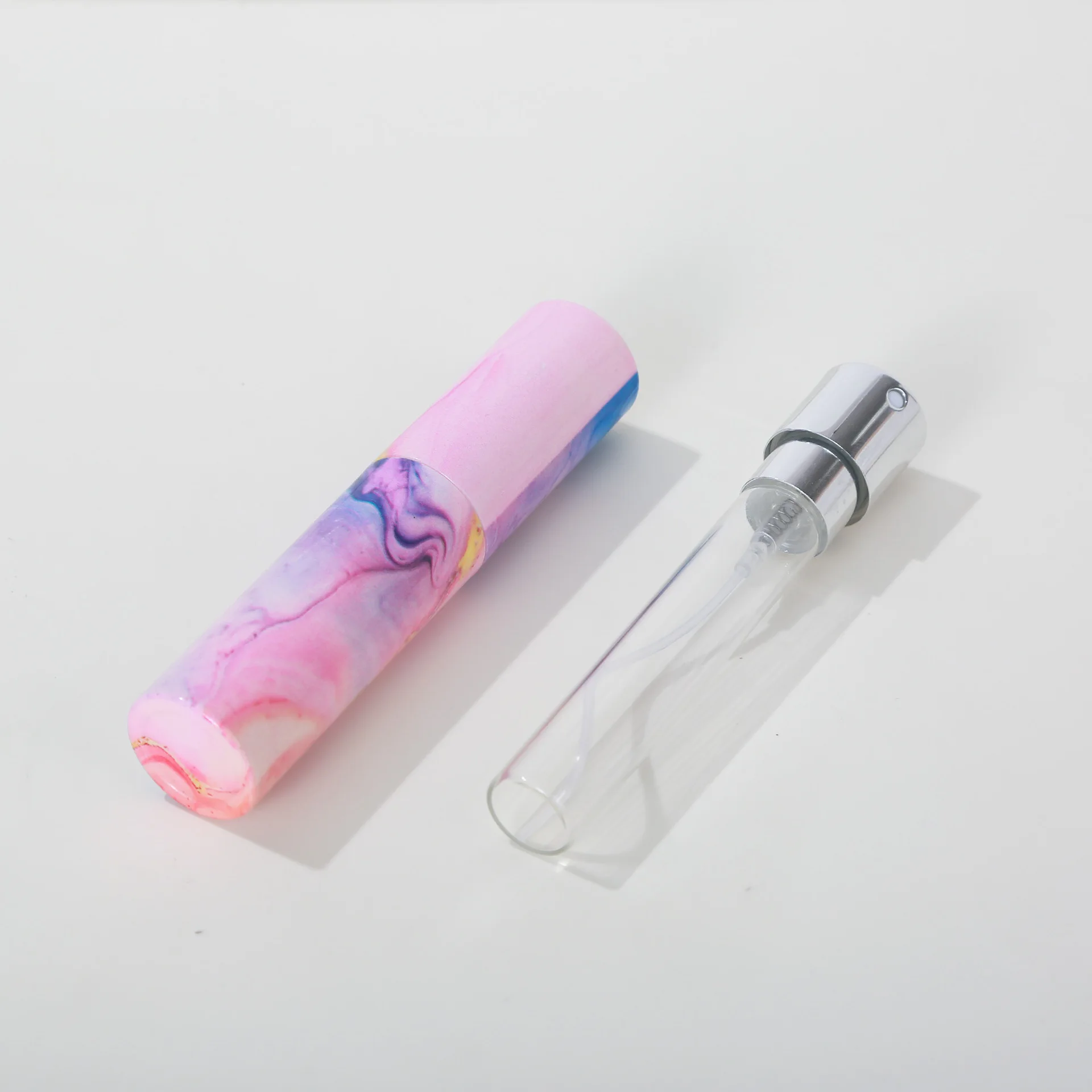 10 ml Bright Series Marmor High-End-Glasparfüm-Unterabfüllung, rotierende Spray, nachfüllbare Flasche