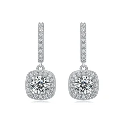 Moissanite Brincos para Mulheres, Jóias, Certificação GRA, 925 Sterling Silver, 0.5CT, Novos Produtos