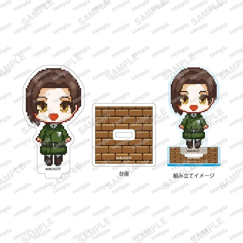 Game Connie Acryl Stand Pop Anime Mikasa Armin Levi Mini Figuur Model Plaat Cosplay Speelgoed voor Gift