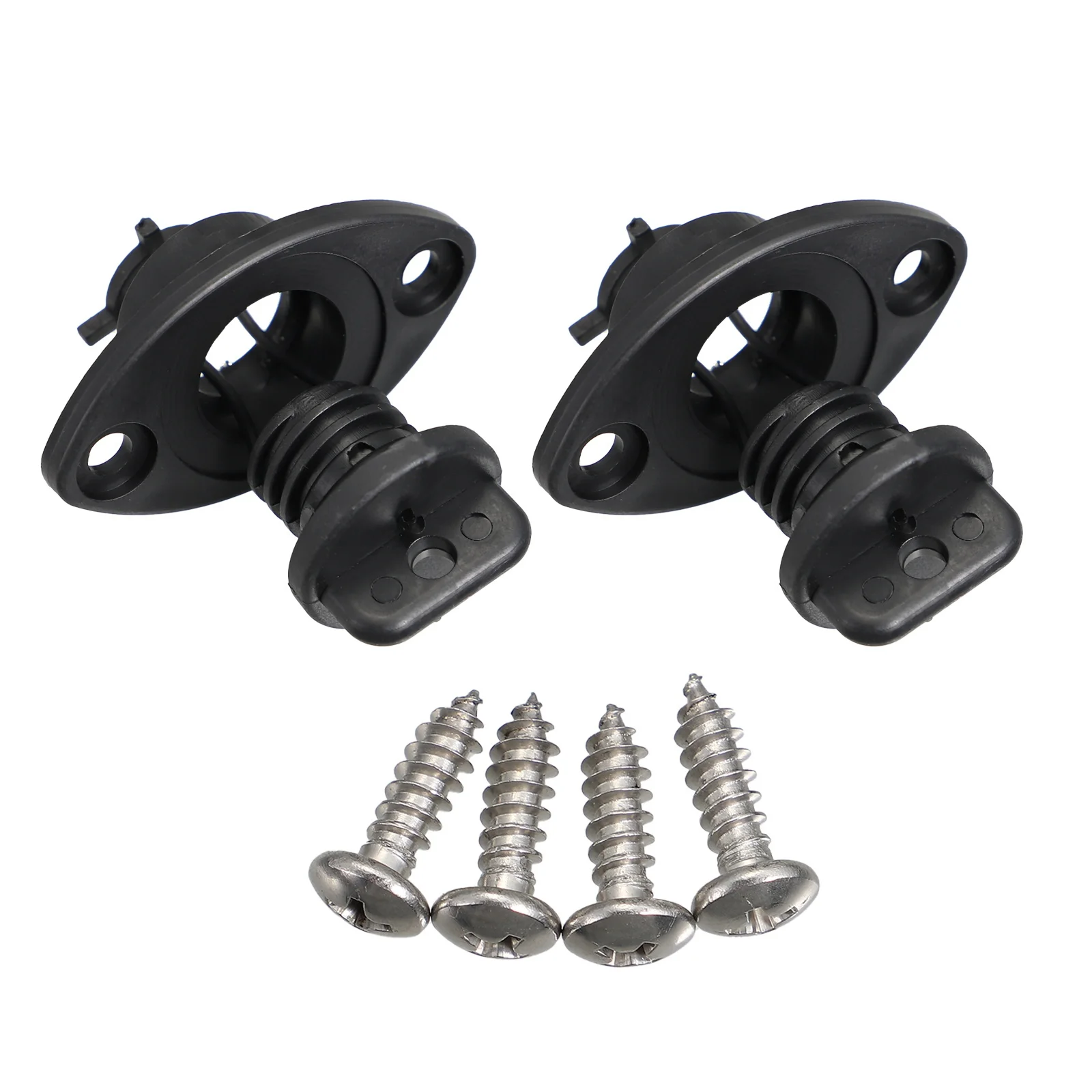 6개 방수 카약 플러그 실리콘 배수구 마개 카누 보트 선체 배수용 나사형 액세서리