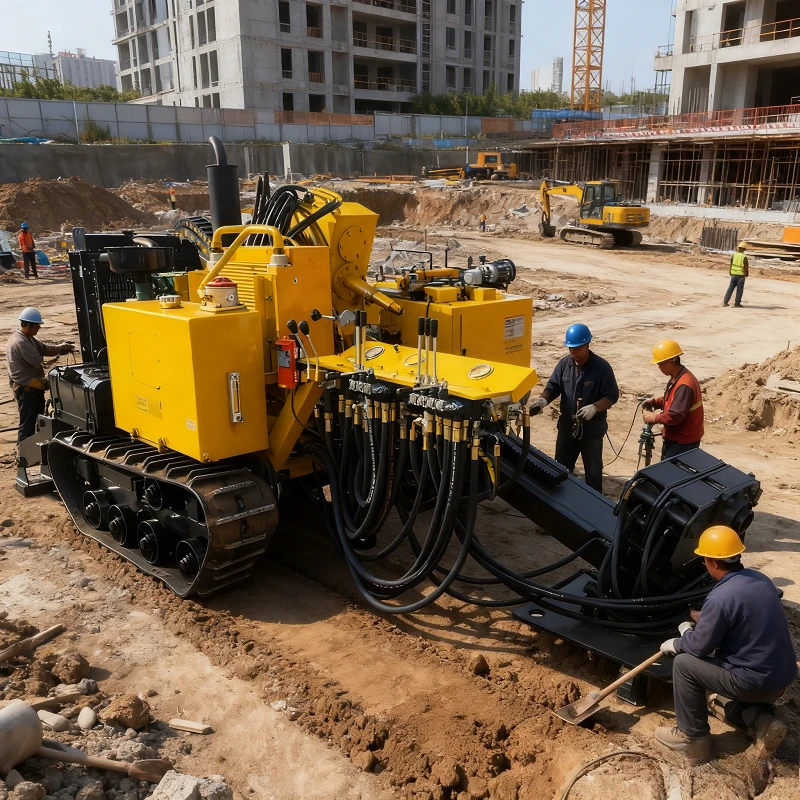 25 Ton HDD Horizontal Directional Drill Rig Underground Pipe Tunnel Drilling Equipment for Complex Underground Cable