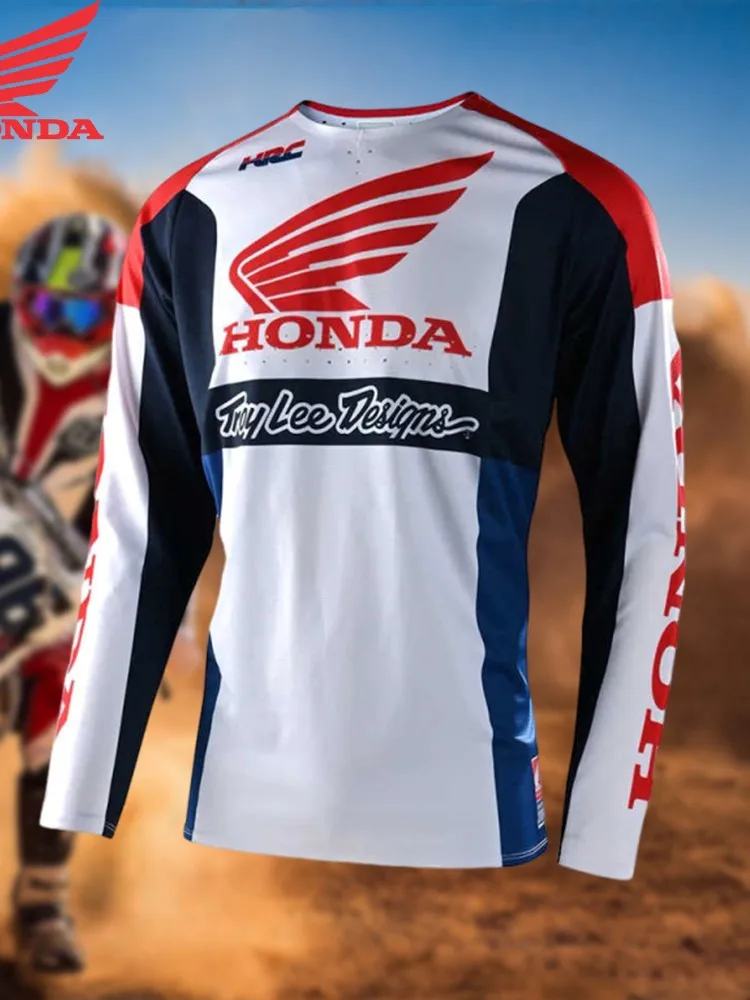 AliExpress Honda Latest 2026 Off Road Motorcycle T-Shirt Mountain Bike Breathable Jersey Quick Dry Racing Top Comfortable Riders Choice