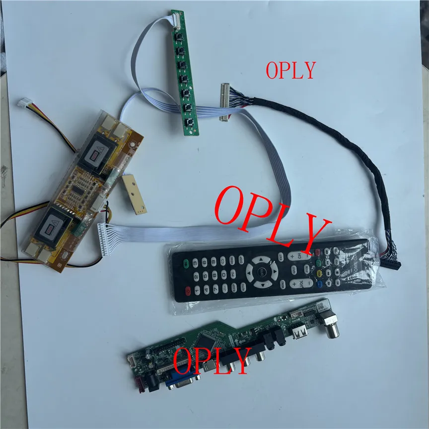 Controller board TV AV  Kit for M236H1-L01 M236H1-L07 M236H1 1920x1080 23.6 inch panel HDMI-compatible VGA RF audio LCD 4 lampsc