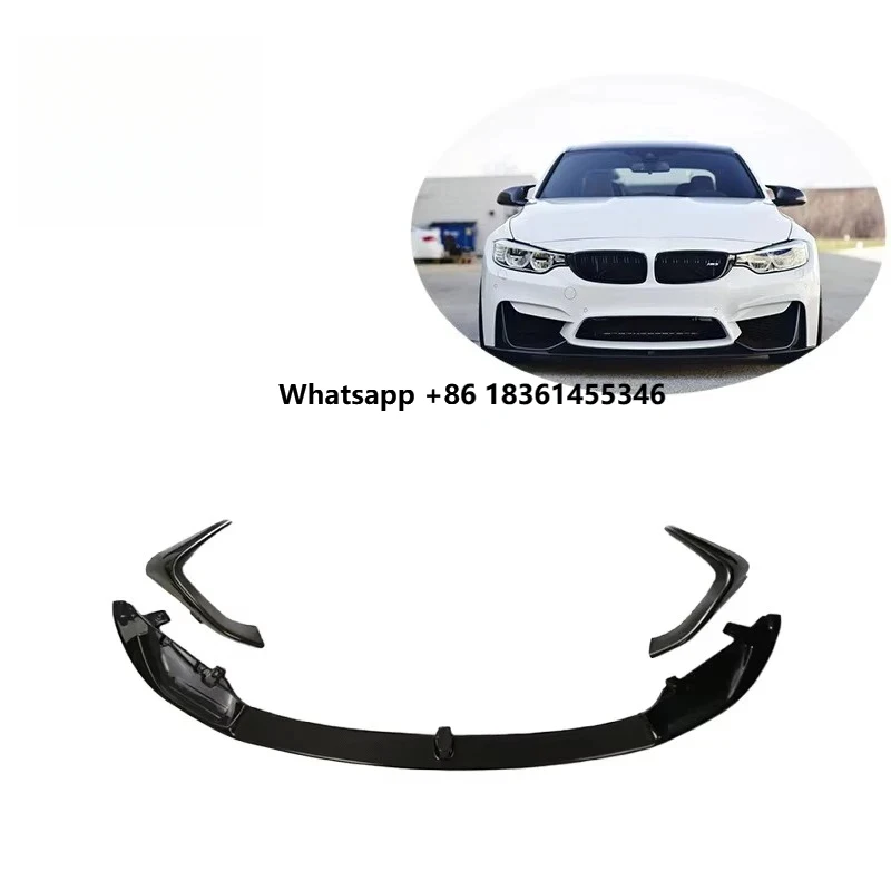 

2015-19 F82 M4 Peormance Style Carbon Fiber Front Bumper Chin Lip with Sp for F80 F82 F83 M3 M4