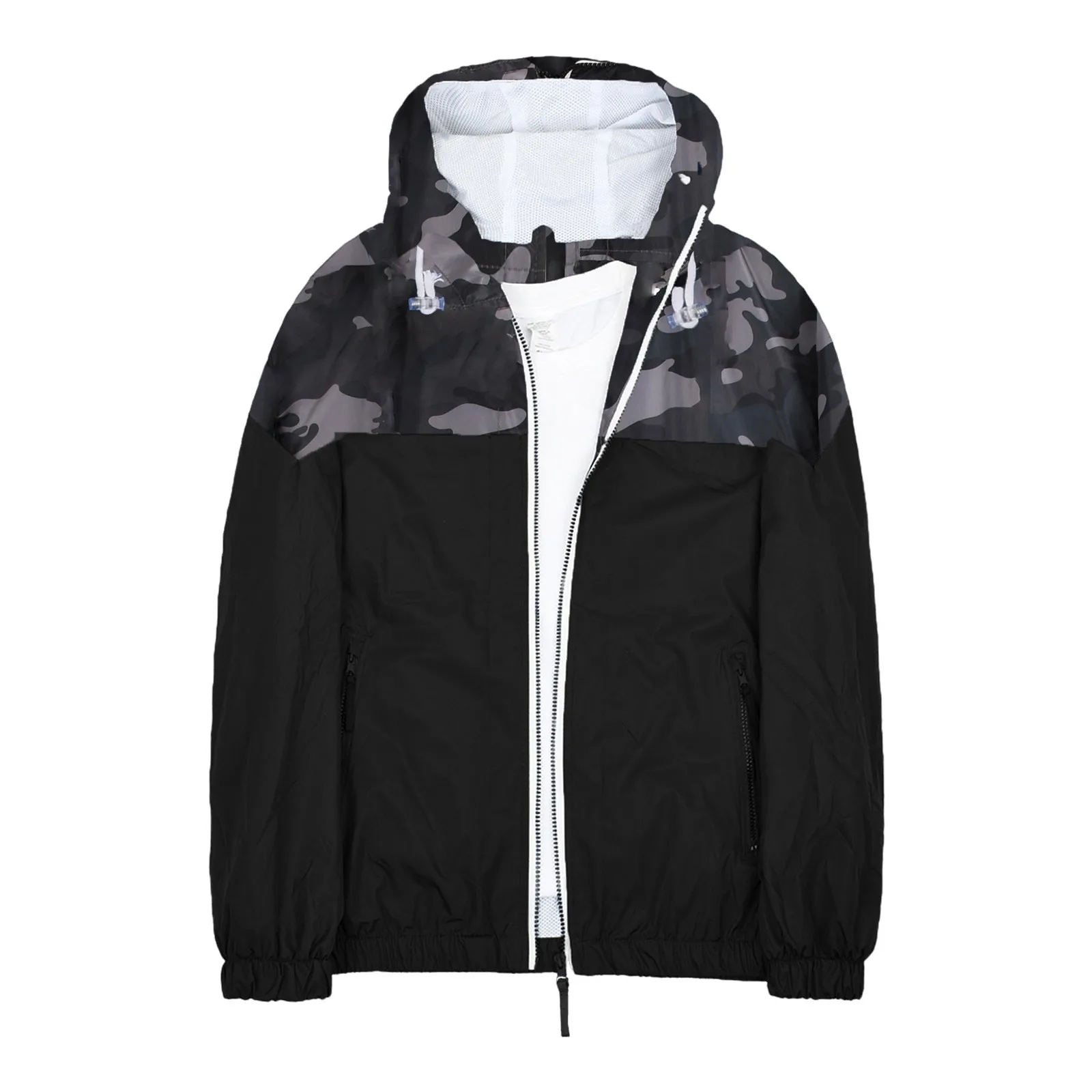 

Men's Casual Hooded Bomber Jacket Wind Breaker Spring Autumn Thin Camouflage Hoodies Men Outdoor Youth Fashion Men Top Clothing