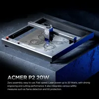 For ACMER P2 20W Laser Engraver Cutter Auto Air Assist Cutting Machine WIFI Control CNC Metal Woodworkers Engraving Machine