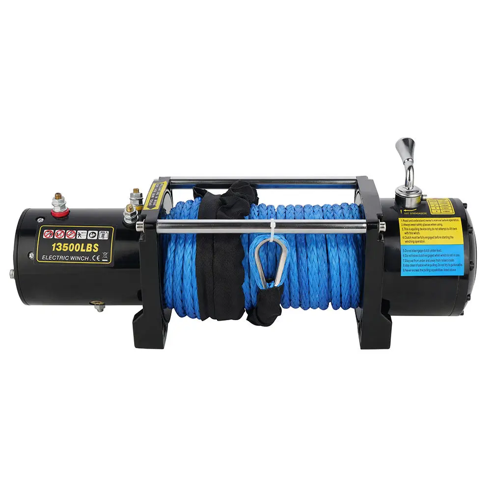 

winch car 12V /24V 13000 lbs nylon rope car electric winch