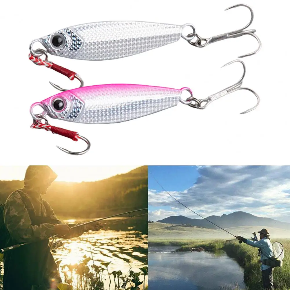 5Pcs 7g/10g/15g/20g/30g Fishing Lures Bait Sharp Hook Wear Resistant Long-lasting Fishing 3D Eyes Metal Fishing Jig Lure