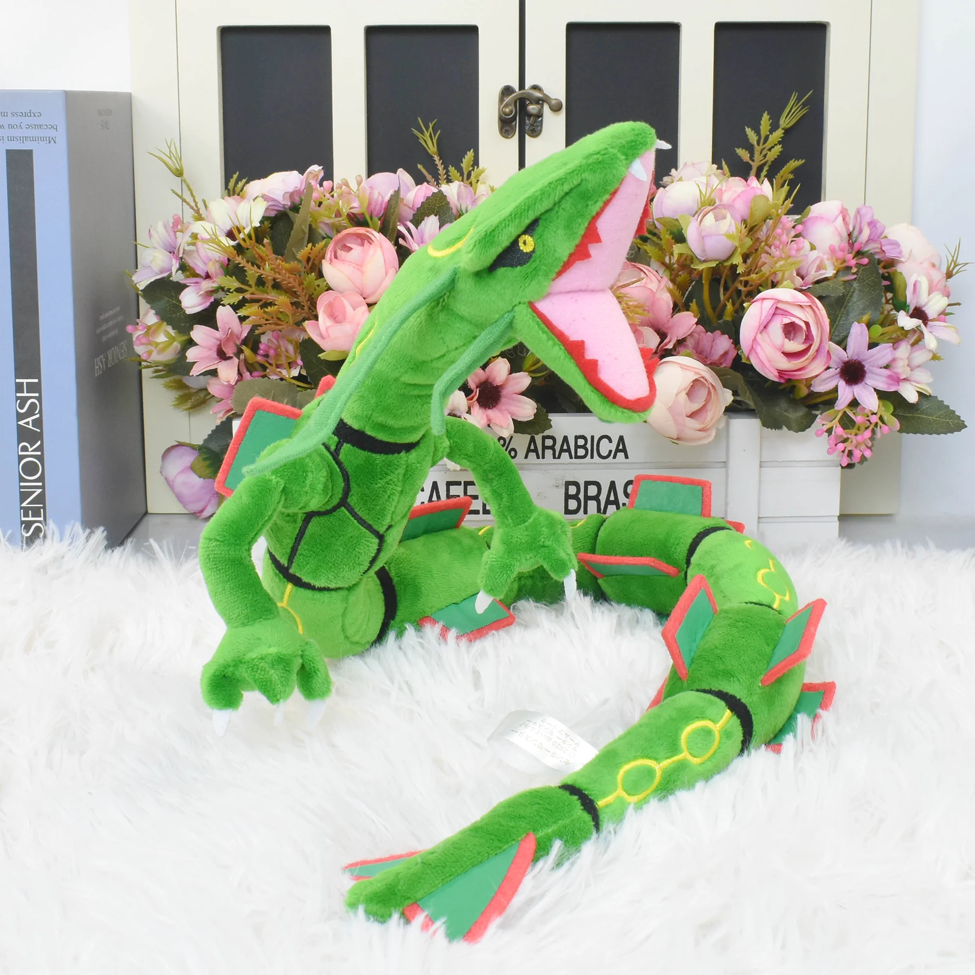 Charizard Mega Charizard X Plüschtiere Glänzende Rayquaza-Kollektion Glänzender Gyarados Weiche Cartoon Niedliche Anime-Puppe Kindergeburtstagsgeschenke – Detail 3