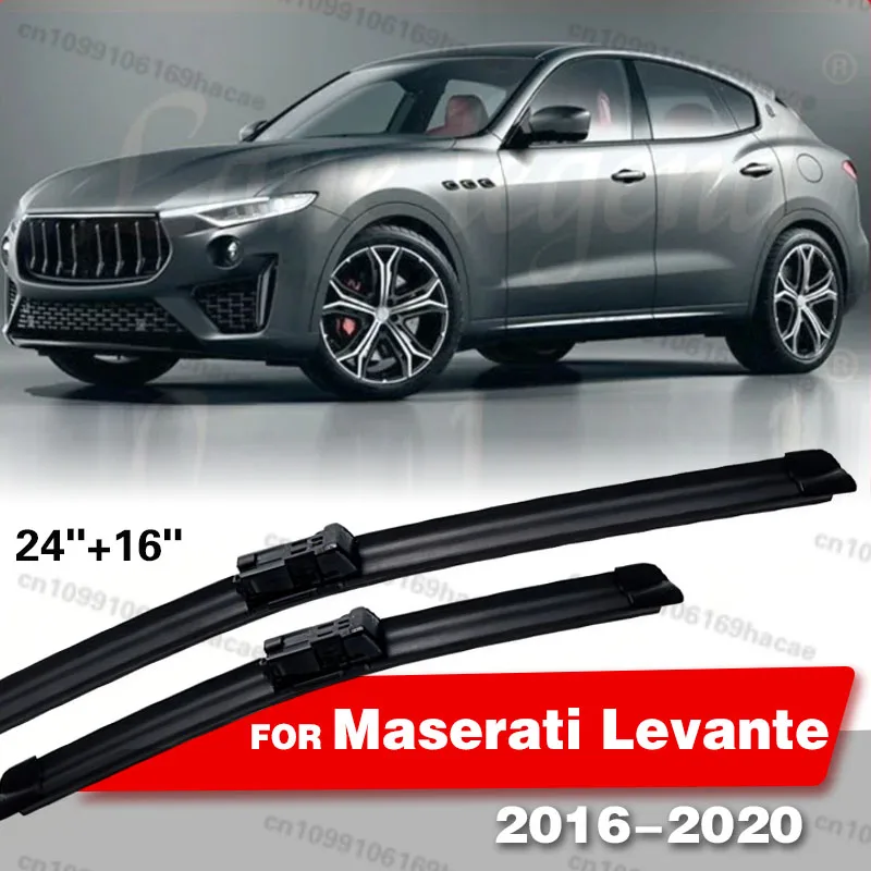 

2pcs For Maserati Levante 2016-2020 Front Windshield Wiper Blades 2017 2018 2019 2020 Windscreen Window Accessories 24"+16"