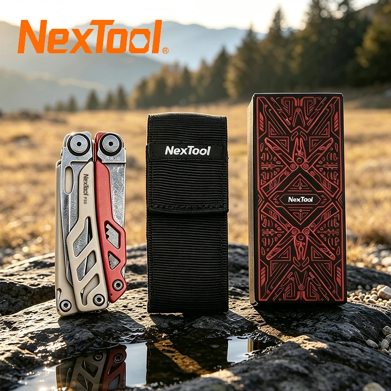 NexTool Flagship Pro Multi-tool Pliers 16 in 1 Multi Tool Portable EDC Outdoor Camping Gear Survival Tools Red-Brown