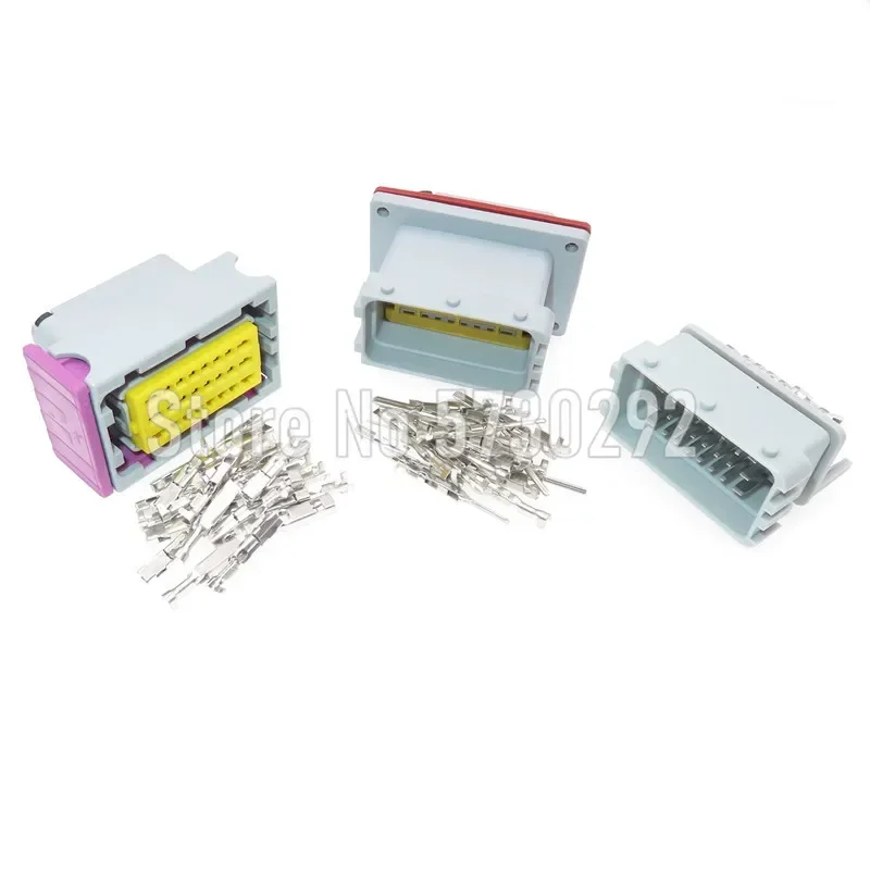 24P FCI 211PC249S8005 HCCPHPE24BGYB90F Wiring Harness Auto ECU Socket PCB Plug Grey Connector For Car Automotive Parts