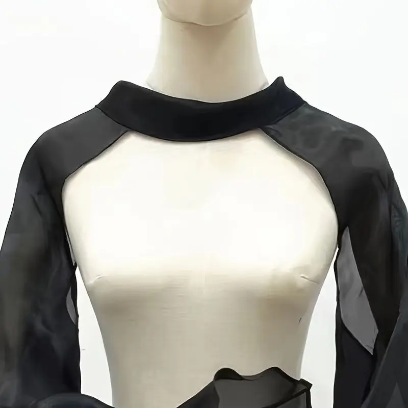 New Autumn Organza Single Layer Neck Cover Sunscreen Arm Sleeves Bride Wedding Accessory Shoulder