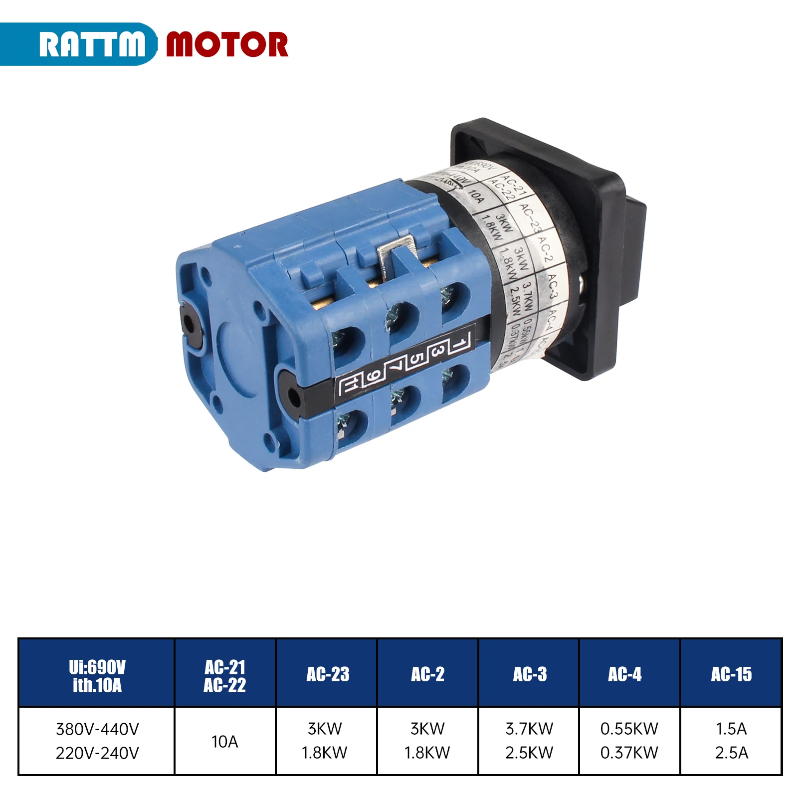 Mini Lathe Accessories Part Motor Forward Off Reverse Switching YXW26-10/3 Rotary Cam Switches