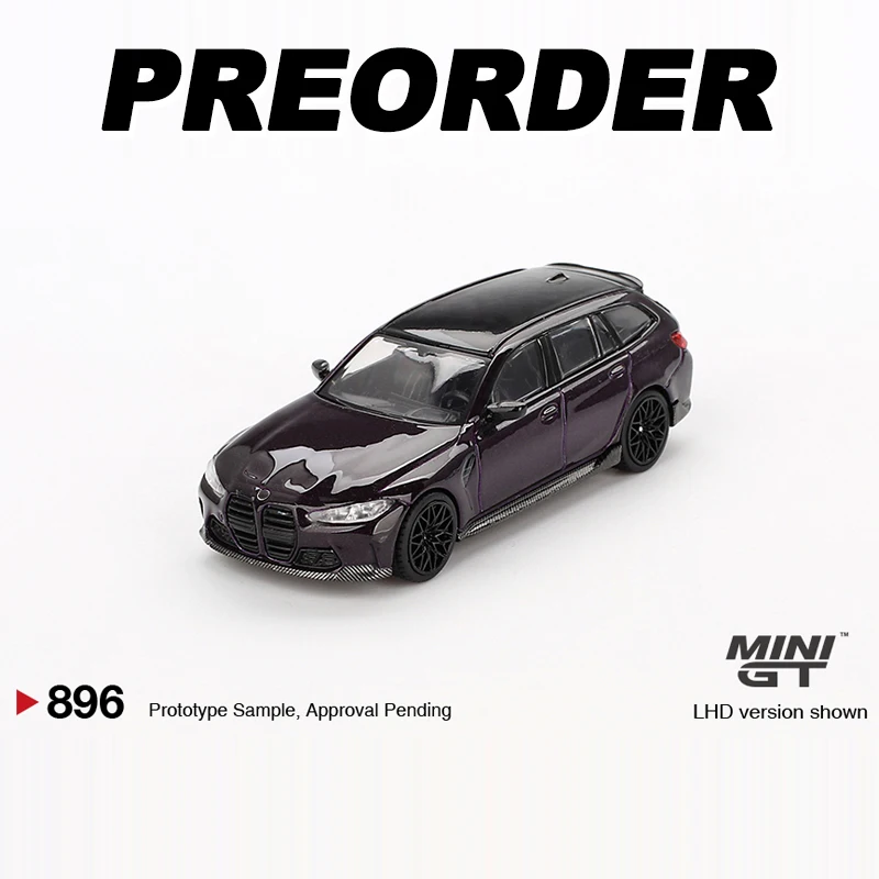 MINIGT 1:64 M3 M Performance Touring Daytona Violet MGT alloy car model 896