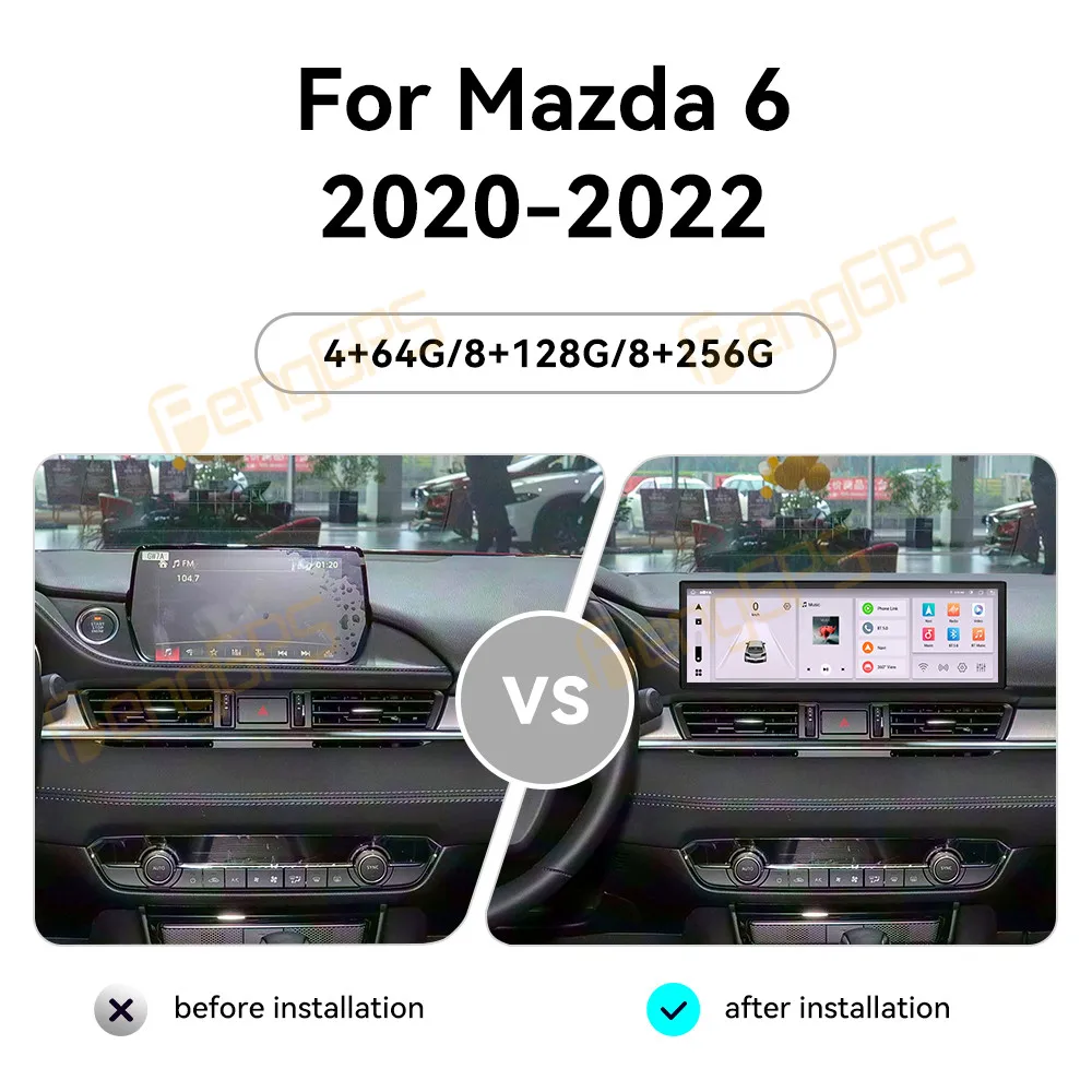 Touch Screen Car Radio For Mazda 6 2020-2022 Android GPS Automotive Multimedia Auto Radio Stereo Receiver Head Unit