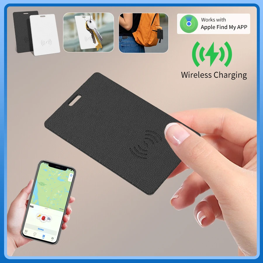 GPS محدد العلامة الذكية الصغيرة بلوتوث مكافحة فقدان GPS بطاقة التتبع شحن لاسلكي آيفون IOS العثور على تطبيقي محفظة الهاتف المقتفي