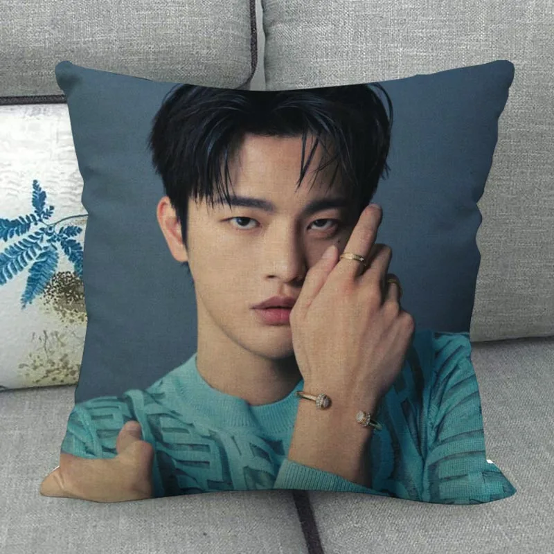 Custom Seo In Guk Pillowcase Wedding Decorative Cotton Linen Pillow Case For Home Pillow Cover 45X45(One Sides)