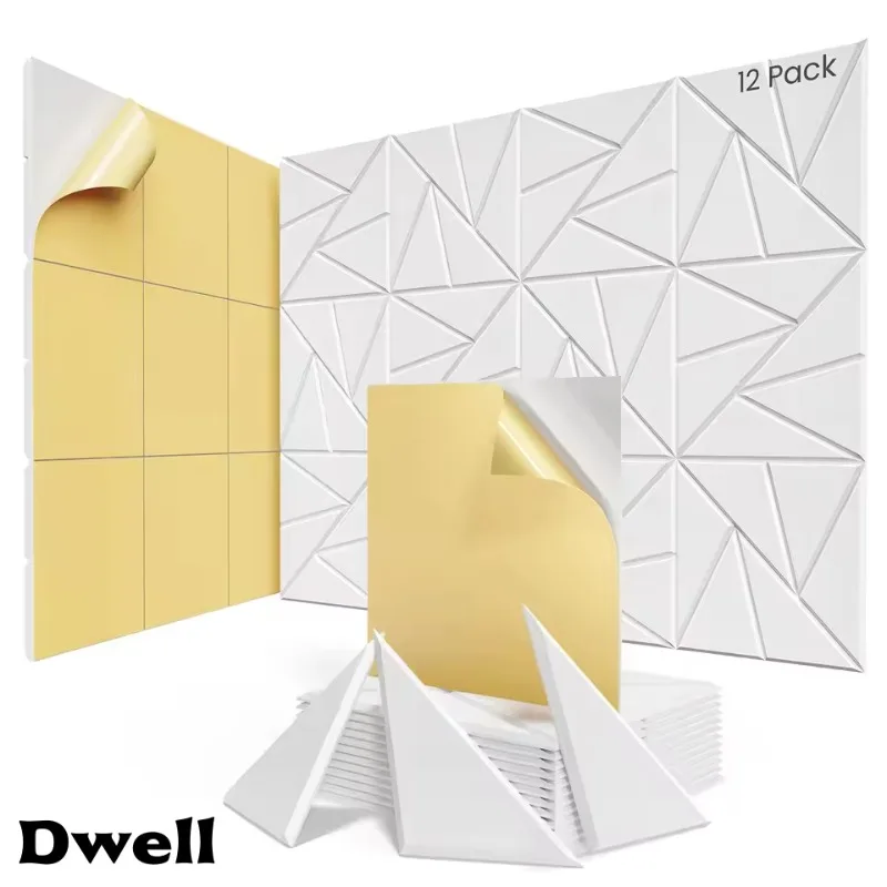 

Square Self-Adhesive Acoustic Wall Padding DIY Shape Soundproof Wall Panels for Bedroom Sound Insulation Wall Sticker Home Decor