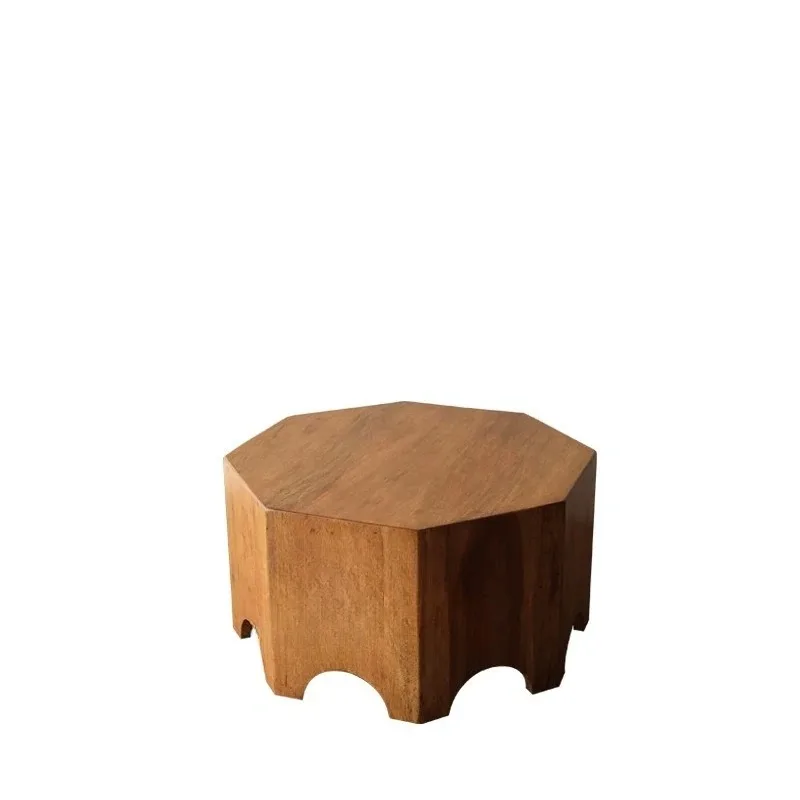 

Solid wood living room small apartment coffee table creative retro Japanese side table corner table