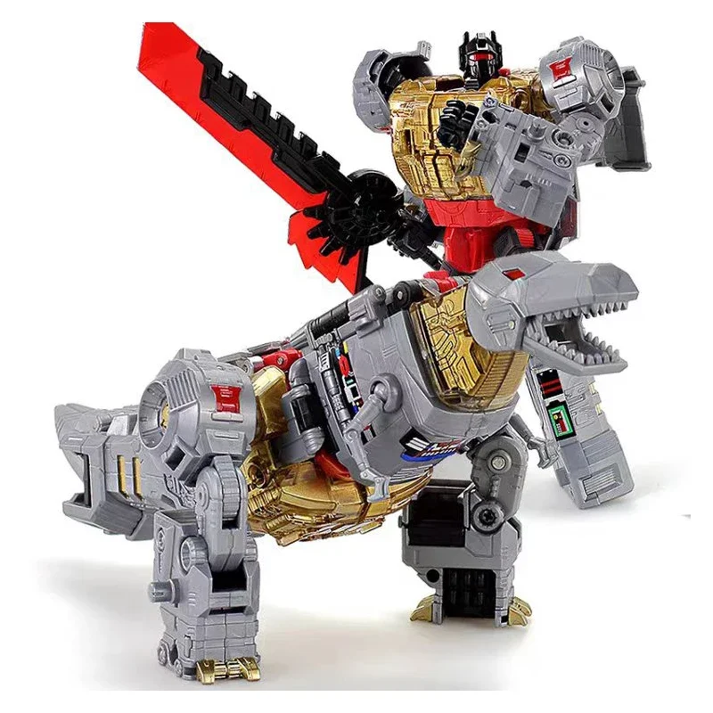 Jouet de Transformation Bdissolve G1 5 en 1, Dinoking Volcanicus Grimlock 17cm Slag Sludge Snarl Swoop Action Figure Modèle Cadeau, Collection de Jouets